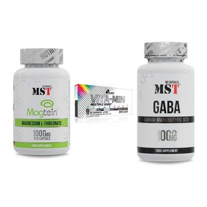 Ausdauer-Set: MST Magnesium + Olimp Vita-Min + MST GABA 1000mg – alle enthaltenen Artikel