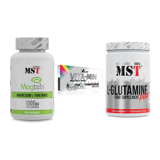 Ausdauer-Set: MST Magnesium + Olimp Vita-Min + MST Glutamine – alle enthaltenen Artikel