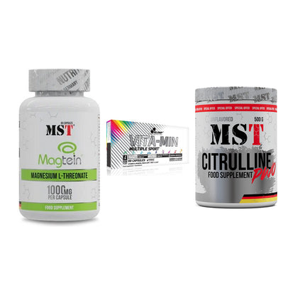 Ausdauer-Set: MST Magnesium + Olimp Vita-Min + MST Citrulline – alle enthaltenen Artikel