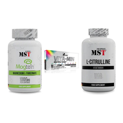 Ausdauer-Set: MST Magnesium + Olimp Vita-Min + MST Citrulline – alle enthaltenen Artikel