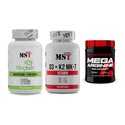 Ausdauer-Set: MST Magnesium + MST Vitamin D3 + Scitec Mega – alle enthaltenen Artikel