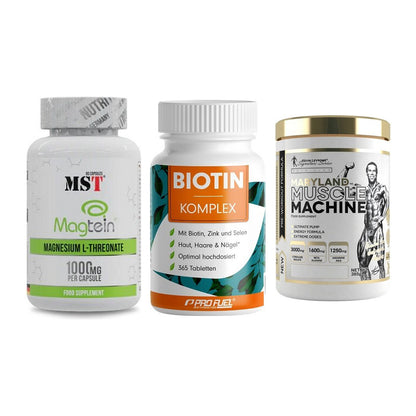 Ausdauer-Set: MST Magnesium + ProFuel BIOTIN + Kevin Levrone – alle enthaltenen Artikel