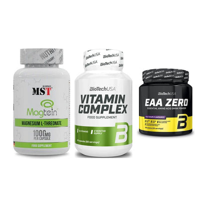 Ausdauer-Set: MST Magnesium + BioTech Vitamin + BioTech EAA Zero – alle enthaltenen Artikel