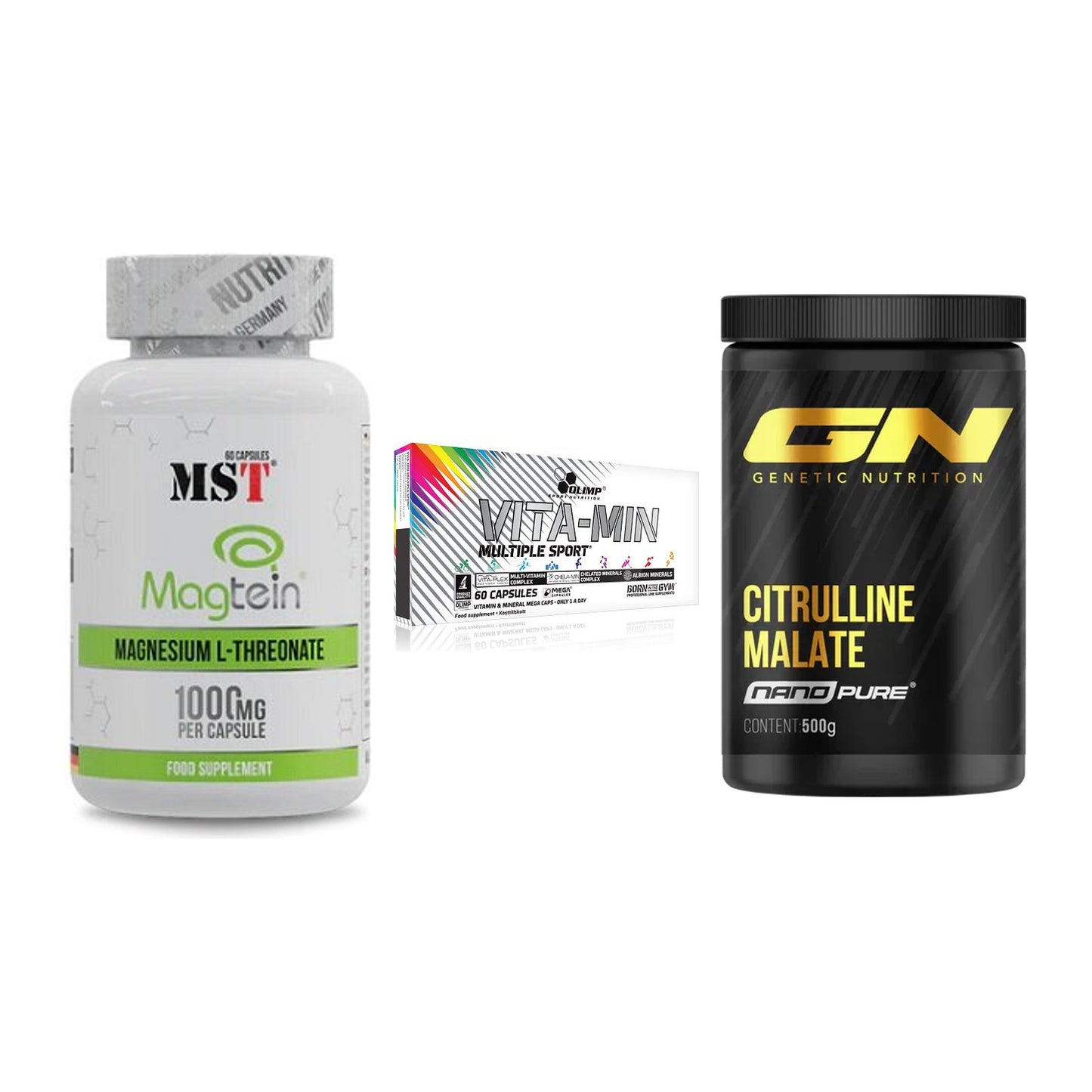 Ausdauer-Set: MST Magnesium + Olimp Vita-Min + GN Citrulline – alle enthaltenen Artikel