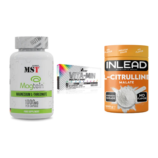 Ausdauer-Set: MST Magnesium + Olimp Vita-Min + INLEAD L-Citrull – alle enthaltenen Artikel