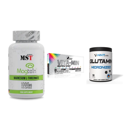 Ausdauer-Set: MST Magnesium + Olimp Vita-Min + NNT Glutamin – alle enthaltenen Artikel