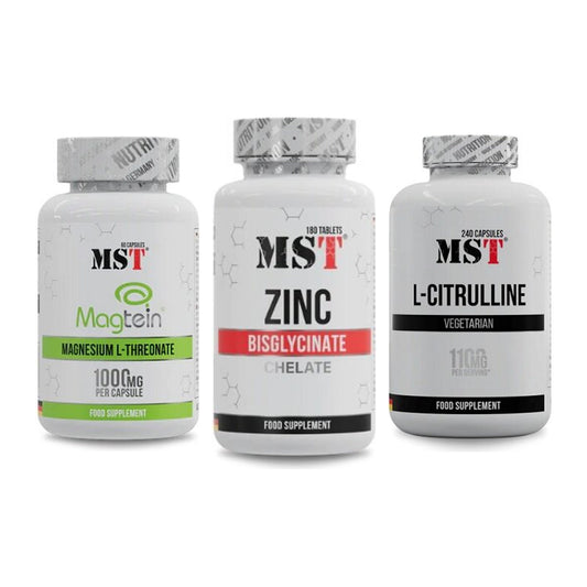Ausdauer-Set: MST Magnesium + MST Zinc Chelate + MST Citrulline – alle enthaltenen Artikel