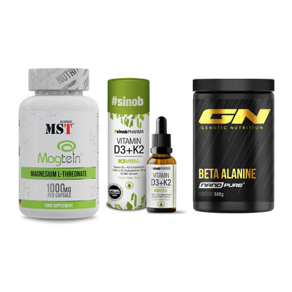 Ausdauer-Set: MST Magnesium + Sinob Vitamin D3 + GN Nano Beta – alle enthaltenen Artikel