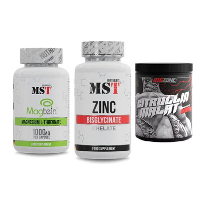 Ausdauer-Set: MST Magnesium + MST Zinc Chelate + Big Zone Citrull – alle enthaltenen Artikel