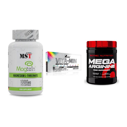 Ausdauer-Set: MST Magnesium + Olimp Vita-Min + Scitec Mega – alle enthaltenen Artikel