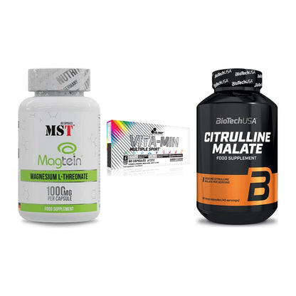 Ausdauer-Set: MST Magnesium + Olimp Vita-Min + BioTech Citrulli – alle enthaltenen Artikel