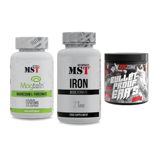 Ausdauer-Set: MST Magnesium + MST Iron Bisglyc + Big Zone Bulletp – alle enthaltenen Artikel