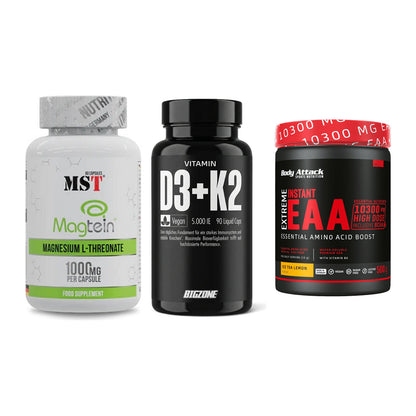 Ausdauer-Set: MST Magnesium + Big Zone Vitamin + Body Attack – alle enthaltenen Artikel