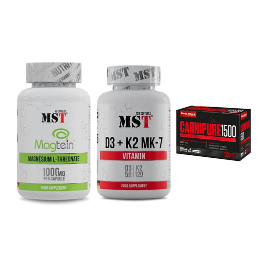 Ausdauer-Set: MST Magnesium + MST Vitamin D3 + Body Attack – alle enthaltenen Artikel