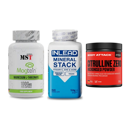 Ausdauer-Set: MST Magnesium + INLEAD Mineral + Body Attack 100 – alle enthaltenen Artikel