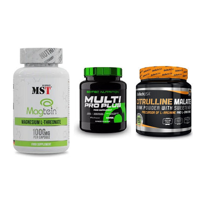 Ausdauer-Set: MST Magnesium + Scitec Multi Pro + BioTech Citrulli – alle enthaltenen Artikel