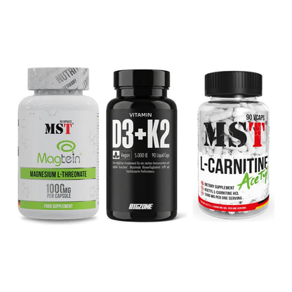Ausdauer-Set: MST Magnesium + Big Zone Vitamin + MST L-Carnitine – alle enthaltenen Artikel