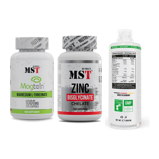 Ausdauer-Set: MST Magnesium + MST Zinc Chelate + MST L-Carnitine – alle enthaltenen Artikel