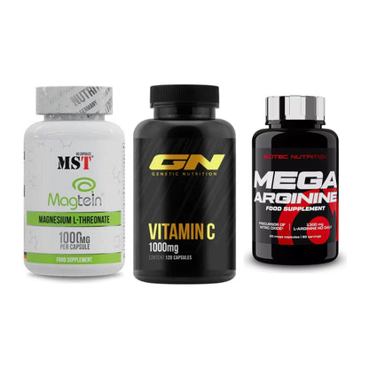Ausdauer-Set: MST Magnesium + GN Vitamin C + Scitec Mega – alle enthaltenen Artikel