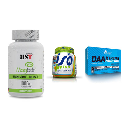 Ausdauer-Set: MST Magnesium + Olimp Iso Plus + Olimp DAA Xtreme – alle enthaltenen Artikel