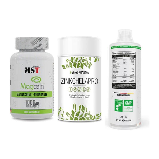 Ausdauer-Set: MST Magnesium + Sinob Zink + MST L-Carnitine – alle enthaltenen Artikel
