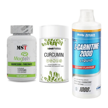 Ausdauer-Set: MST Magnesium + Sinob Curcumin + Body Attack – alle enthaltenen Artikel