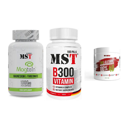 Ausdauer-Set: MST Magnesium + MST B300 B-Compl + BPS-Pharma This – alle enthaltenen Artikel