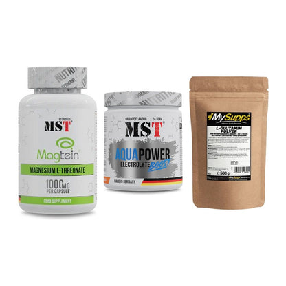 Ausdauer-Set: MST Magnesium + MST Aqua Power + MySupps Glutamin – alle enthaltenen Artikel