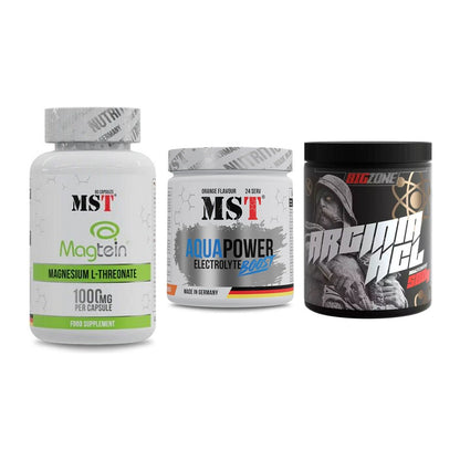 Ausdauer-Set: MST Magnesium + MST Aqua Power + Big Zone Arginin – alle enthaltenen Artikel