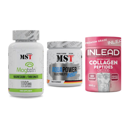 Ausdauer-Set: MST Magnesium + MST Aqua Power + INLEAD Collagen – alle enthaltenen Artikel