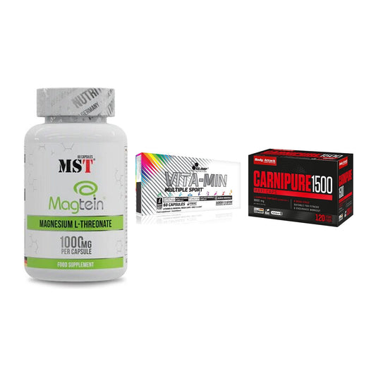 Ausdauer-Set: MST Magnesium + Olimp Vita-Min + Body Attack – alle enthaltenen Artikel