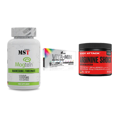 Ausdauer-Set: MST Magnesium + Olimp Vita-Min + Body Attack – alle enthaltenen Artikel