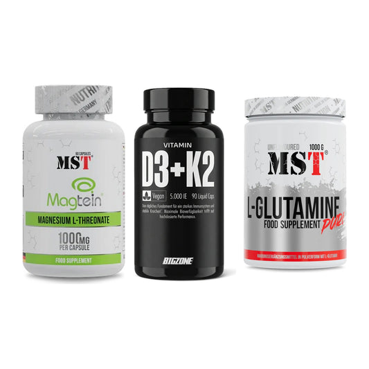 Ausdauer-Set: MST Magnesium + Big Zone Vitamin + MST Glutamine – alle enthaltenen Artikel