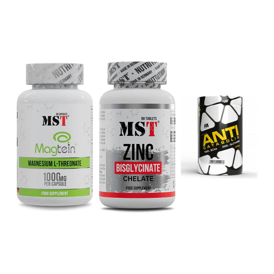 Ausdauer-Set: MST Magnesium + MST Zinc Chelate + FA Nutrition – alle enthaltenen Artikel