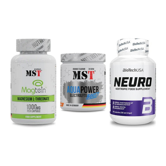 Ausdauer-Set: MST Magnesium + MST Aqua Power + BioTech Neuro – alle enthaltenen Artikel