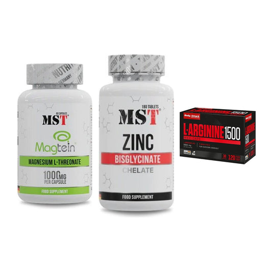Ausdauer-Set: MST Magnesium + MST Zinc Chelate + Body Attack – alle enthaltenen Artikel