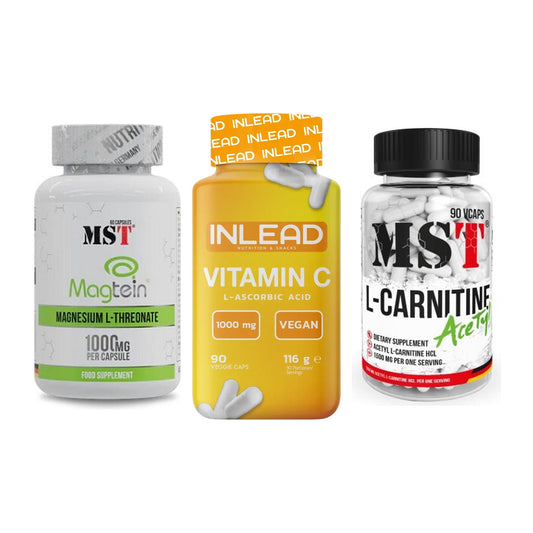 Ausdauer-Set: MST Magnesium + INLEAD Vitamin C + MST L-Carnitine – alle enthaltenen Artikel