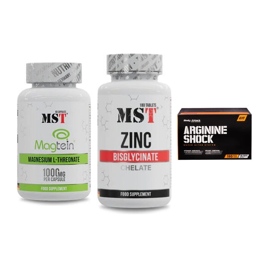 Ausdauer-Set: MST Magnesium + MST Zinc Chelate + Body Attack – alle enthaltenen Artikel