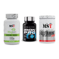 Ausdauer-Set: MST Magnesium + Scitec Iron Pro + MST Glutamine – alle enthaltenen Artikel