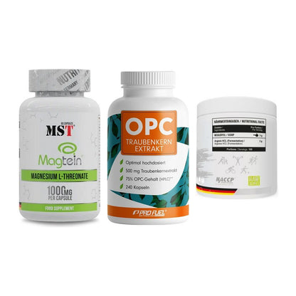 Ausdauer-Set: MST Magnesium + ProFuel OPC + MST Arginine HCL – alle enthaltenen Artikel