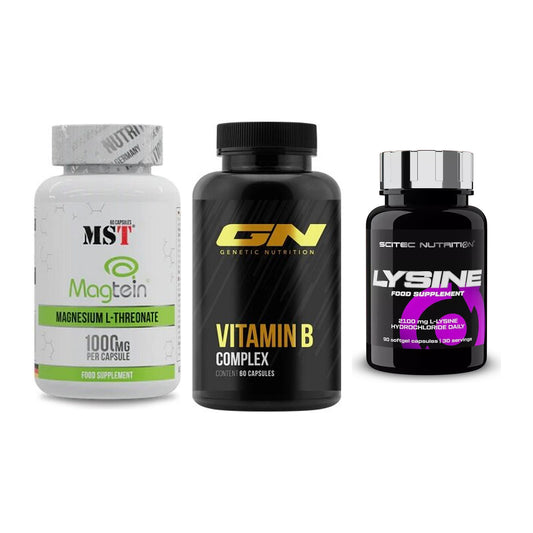 Ausdauer-Set: MST Magnesium + GN Vitamin + Scitec Lysine – alle enthaltenen Artikel