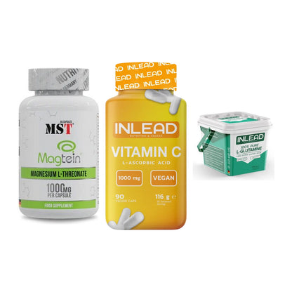 Ausdauer-Set: MST Magnesium + INLEAD Vitamin C + INLEAD L-Glutami – alle enthaltenen Artikel