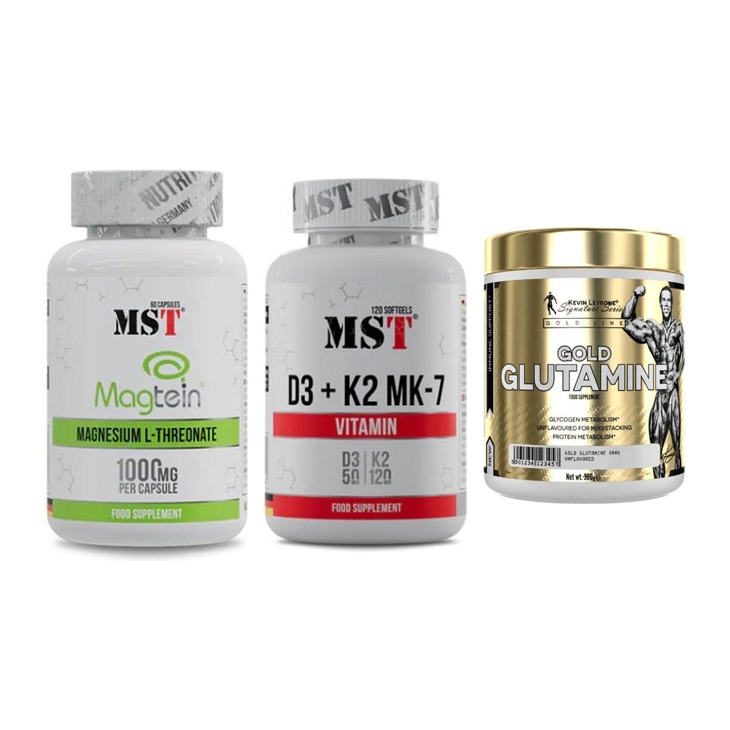 Ausdauer-Set: MST Magnesium + MST Vitamin D3 + Kevin Levrone – alle enthaltenen Artikel