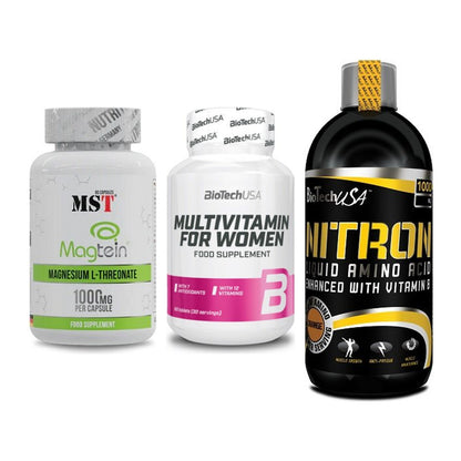 Ausdauer-Set: MST Magnesium + BioTech Multivit + BioTech Liquid – alle enthaltenen Artikel