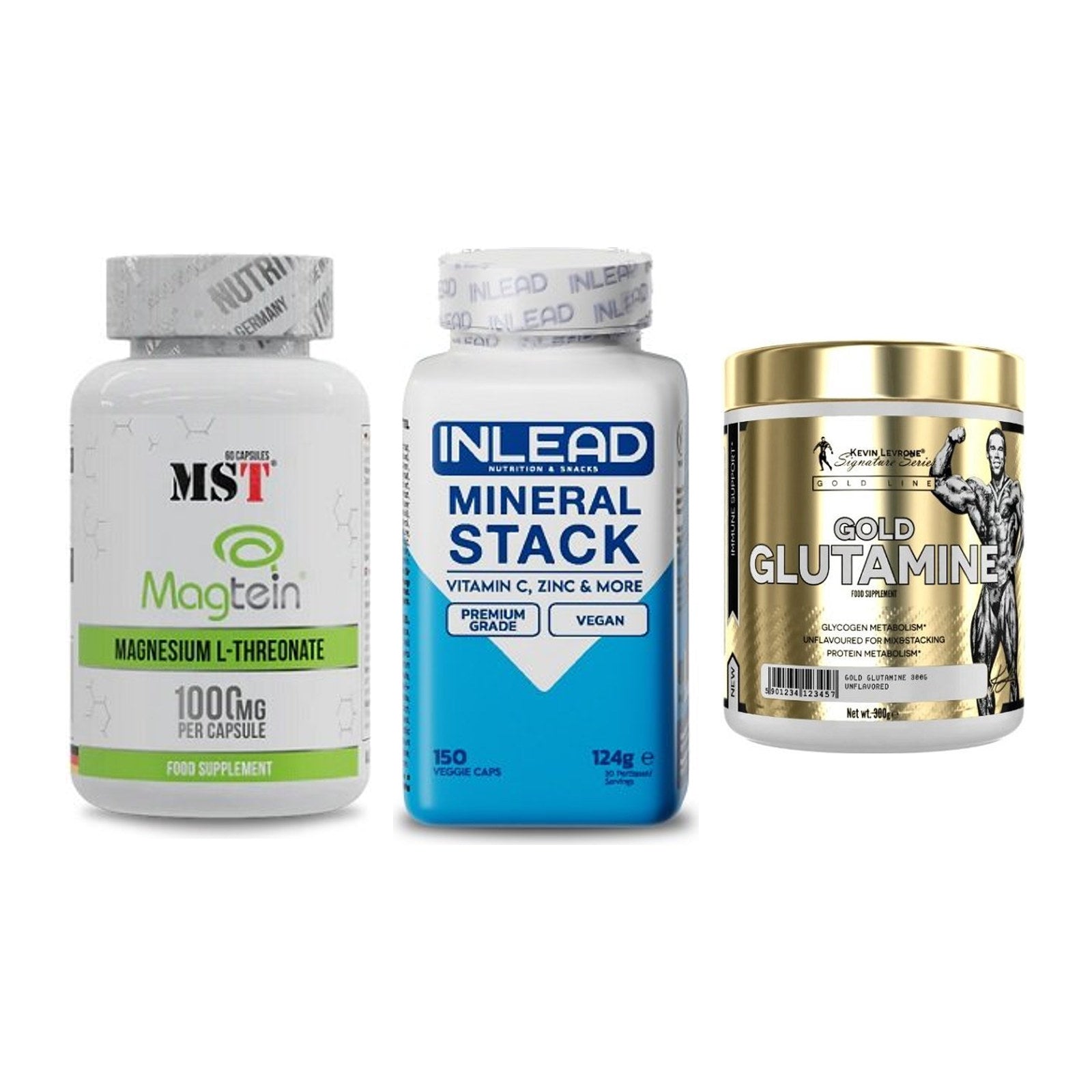 Ausdauer-Set: MST Magnesium + INLEAD Mineral + Kevin Levrone – alle enthaltenen Artikel
