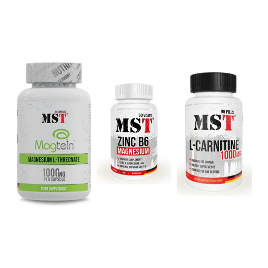 Ausdauer-Set: MST Magnesium + MST Zinc + MST L-Carnitine – alle enthaltenen Artikel