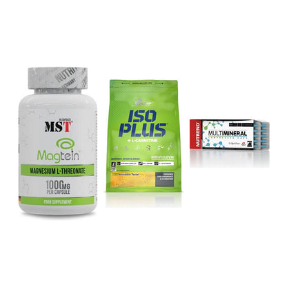 Ausdauer-Set: MST Magnesium + Olimp Iso Plus + Nutrend Multimin – alle enthaltenen Artikel