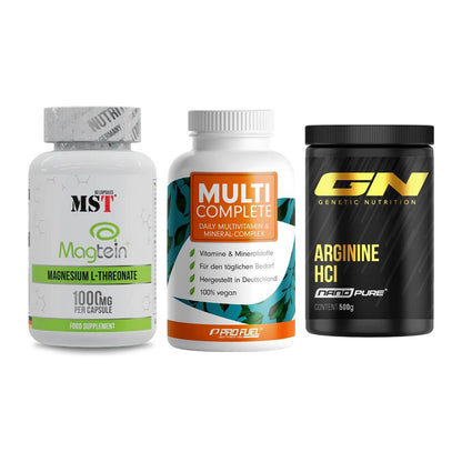 Ausdauer-Set: MST Magnesium + ProFuel MULTI + GN Arginine HCL – alle enthaltenen Artikel