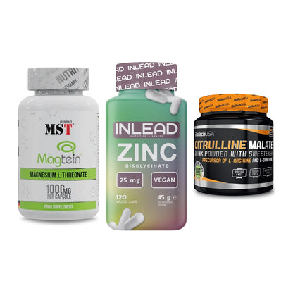 Ausdauer-Set: MST Magnesium + INLEAD Zink + BioTech Citrulli – alle enthaltenen Artikel