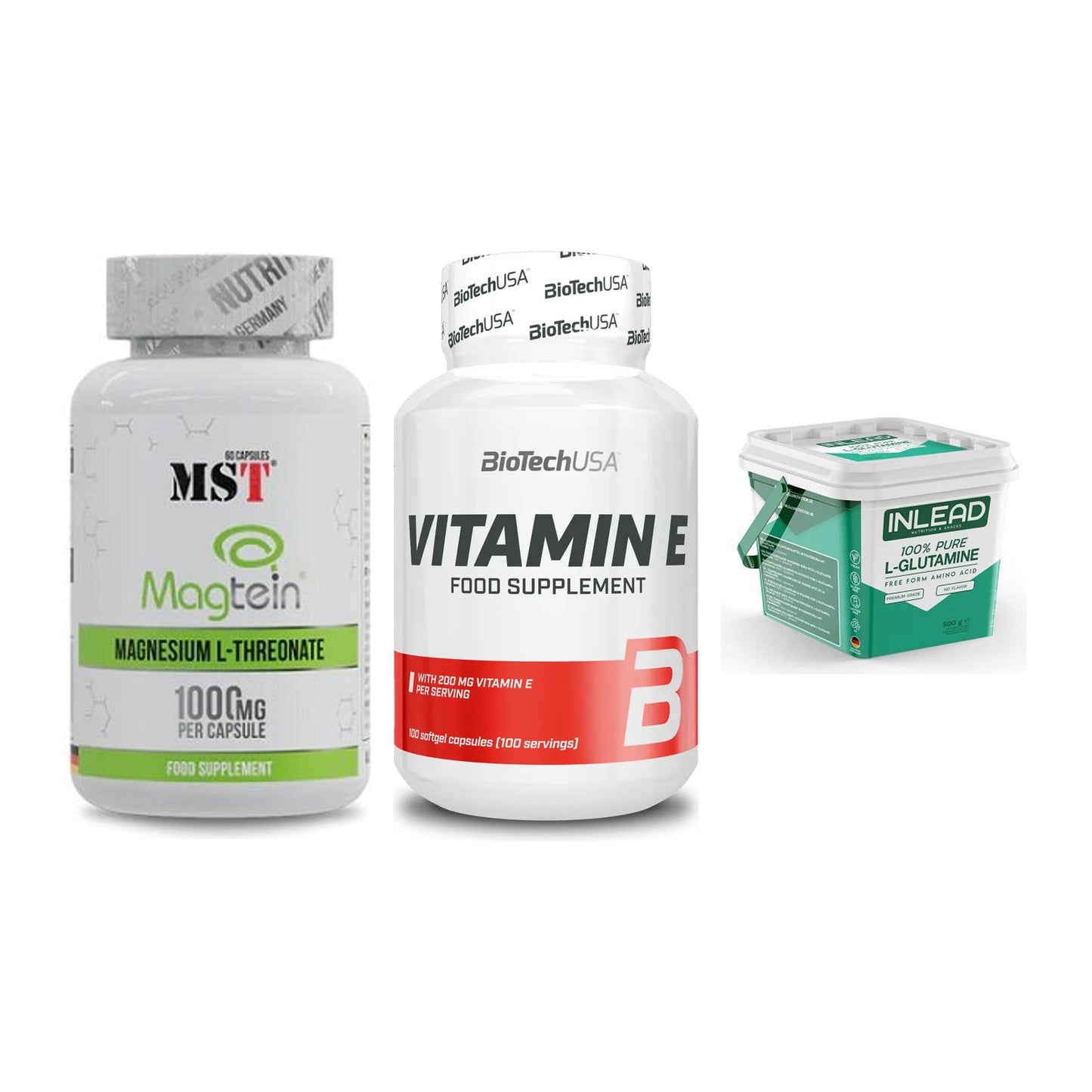 Ausdauer-Set: MST Magnesium + BioTech Vitamin + INLEAD L-Glutami – alle enthaltenen Artikel